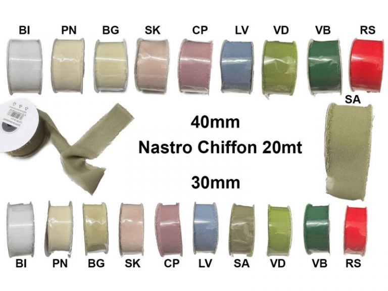 NASTRO CHIFFON  30 mm x 20m